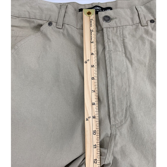 J‎ Riggins Pants Mens 33 M Sportswear Khaki Trousers Tan Cotton Workwear - Picture 6 of 11